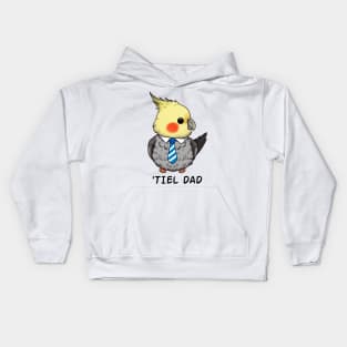 Proud Tiel Dad: Passionate Parrot Lover Design Kids Hoodie